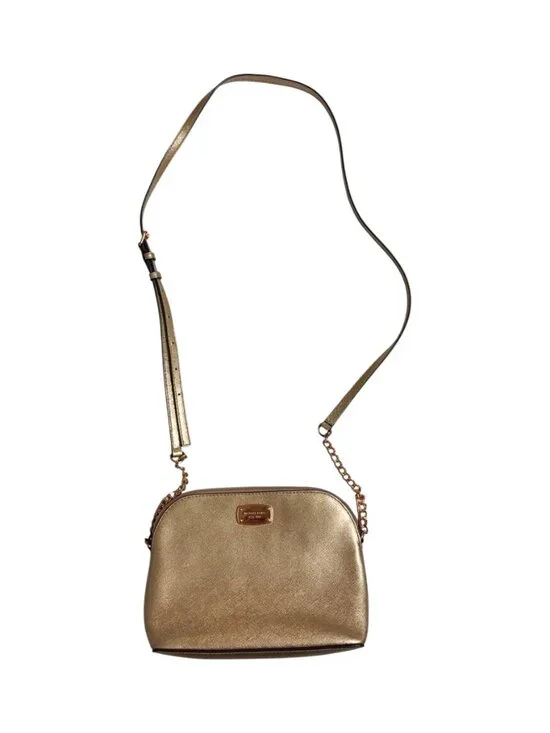 Michael Kors Gold Dome Crossbody Bag - Picture 5 of 5